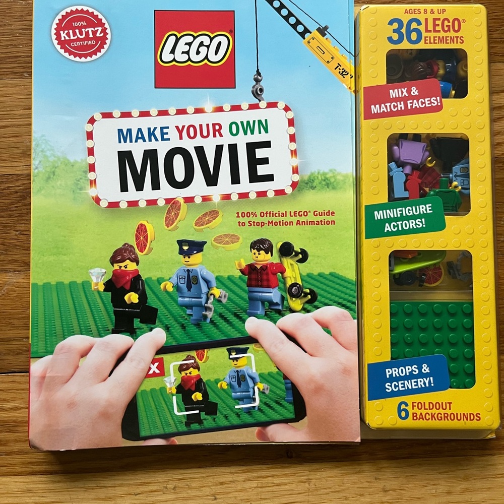KLUTZ Lego Make Your Own Movie Kit - Stop-Motion Animation - New